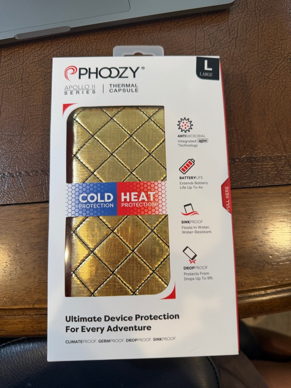 Gold Thermal Capsule Phone Case - Large